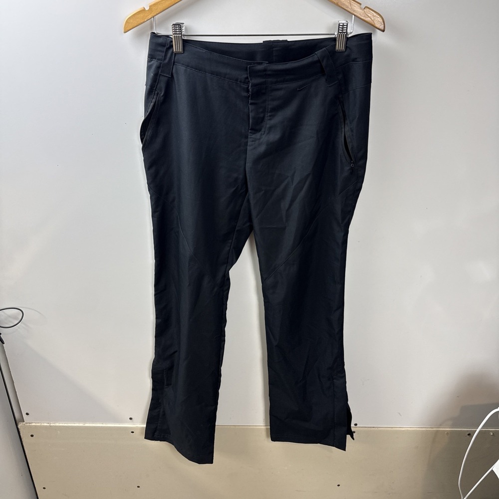 Nike Golf Club Women's Golf Pants Black Zipper Legs  Size S (4-6)